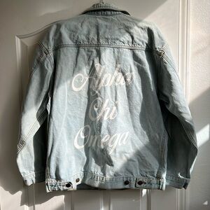 sorority denim jacket